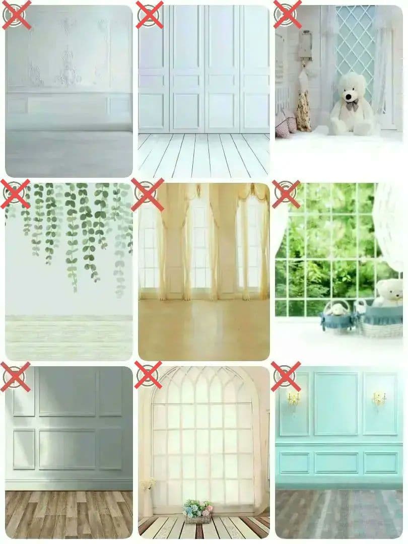 背景布　【　屋内G　】　サンプル　ニューボーンフォトなどに♪