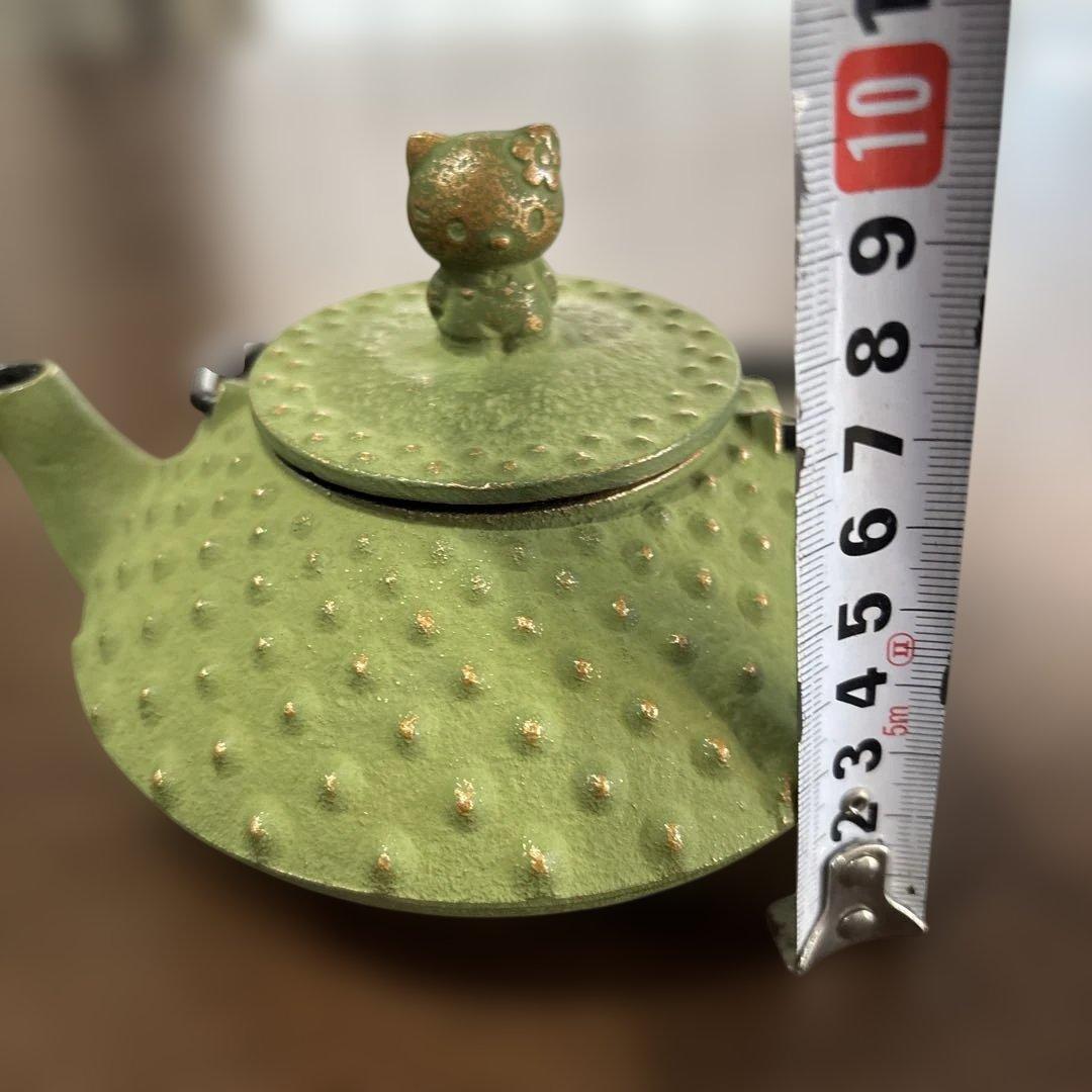 ハローキティ 鉄瓶 緑色 未使用