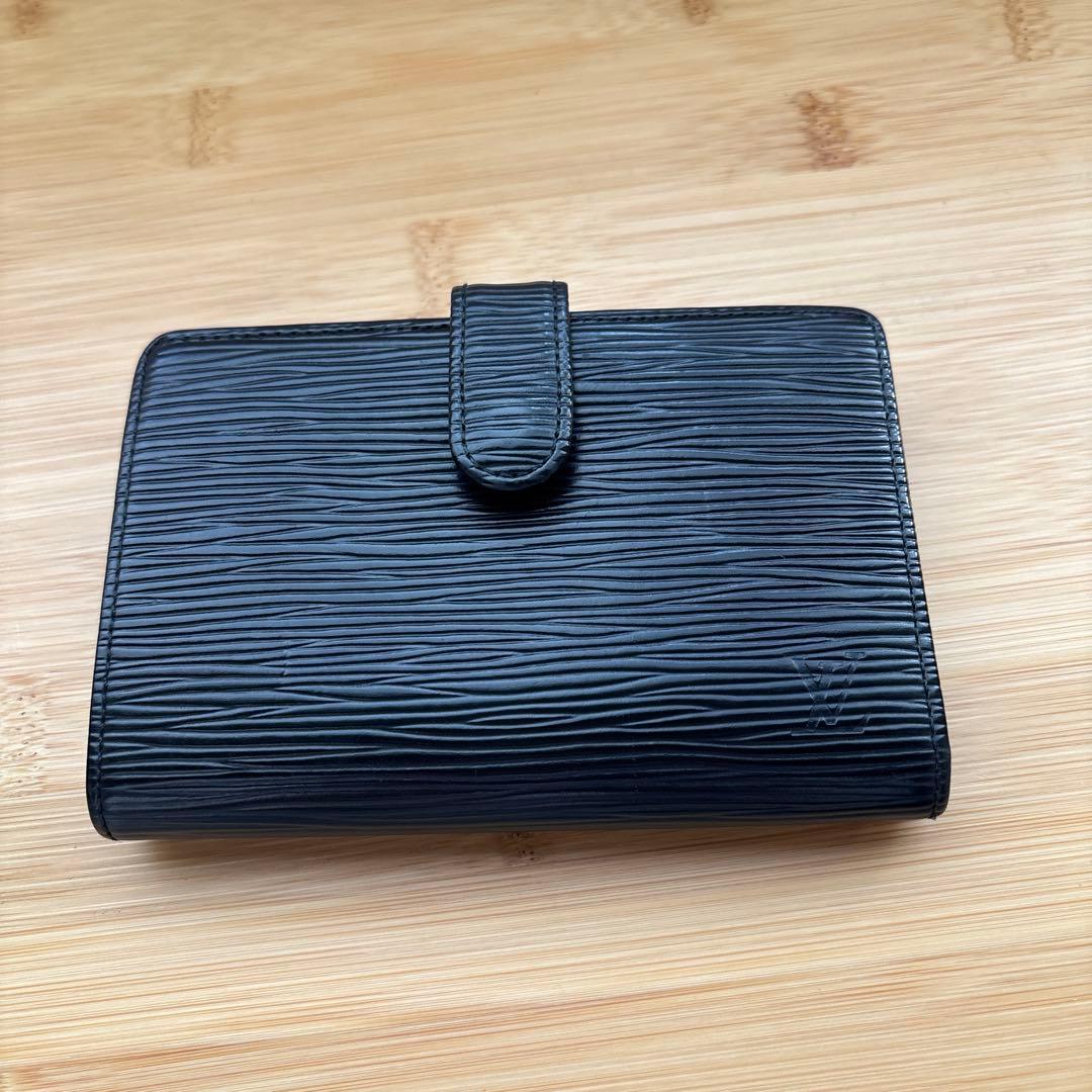 Louis Vuitton ブラック 二つ折り財布[美品]値引き不可