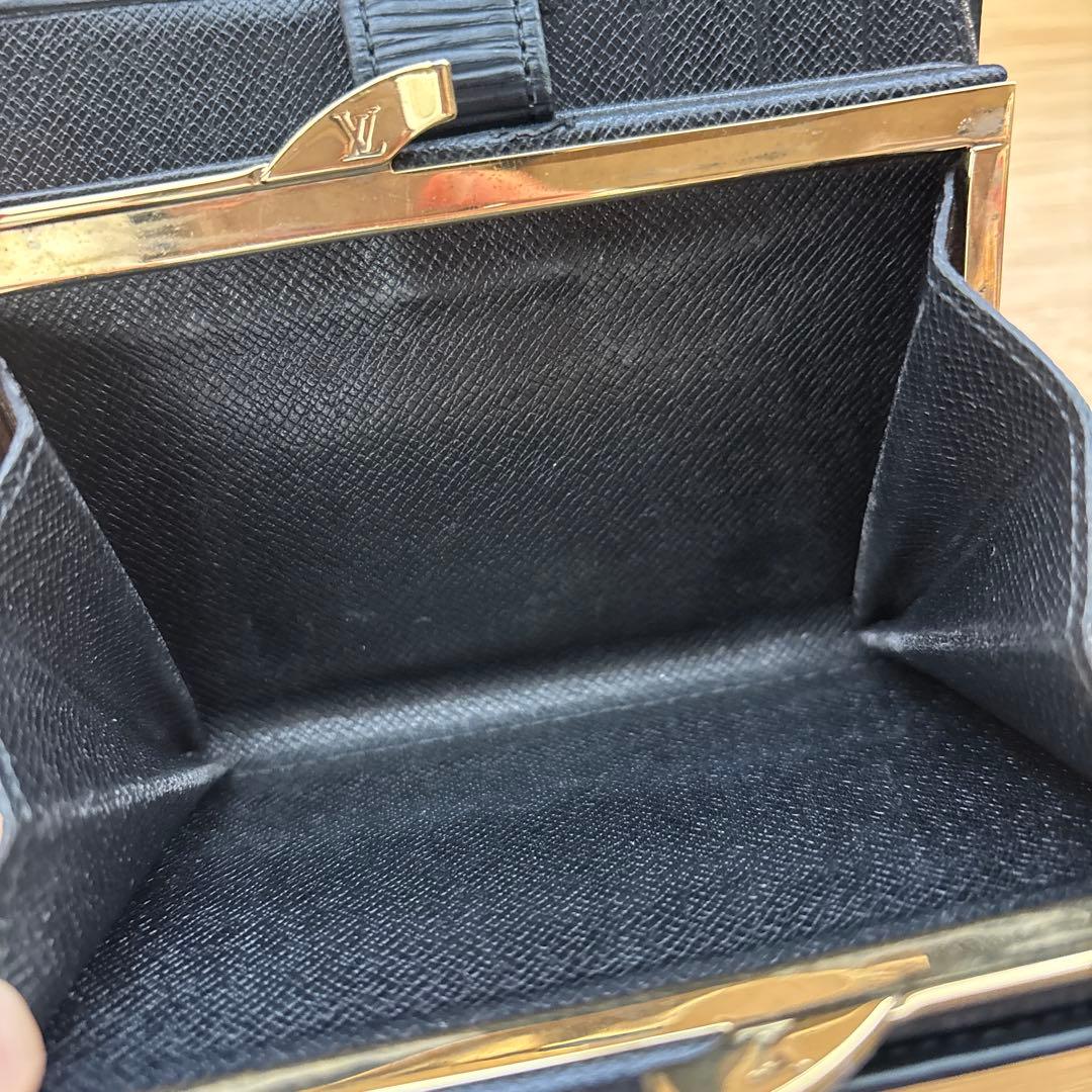 Louis Vuitton ブラック 二つ折り財布[美品]値引き不可