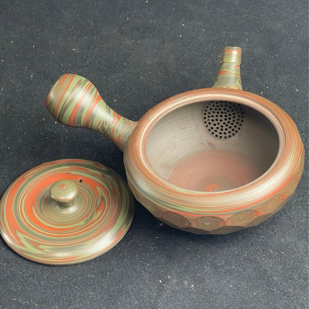 常滑焼　小西洋平　源心彩　練込　急須　茶道具　茶注　茶器