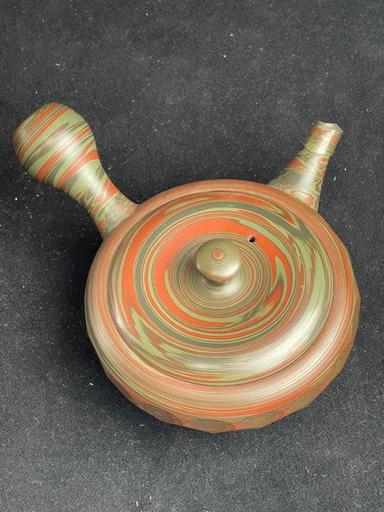 常滑焼　小西洋平　源心彩　練込　急須　茶道具　茶注　茶器