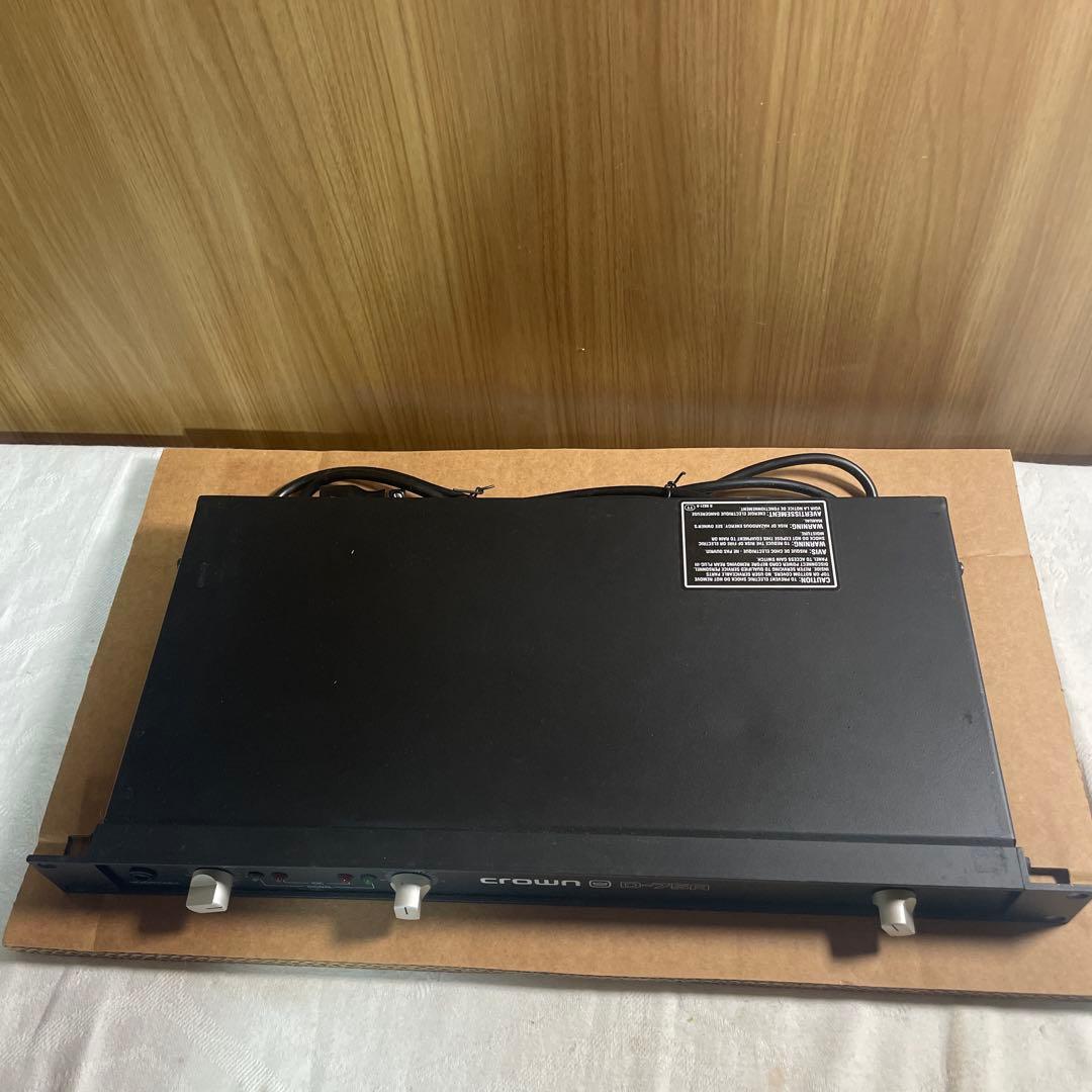 【動作未確認】Crown D-75A ヴィンテージパワーアンプ 海外プラグ仕様