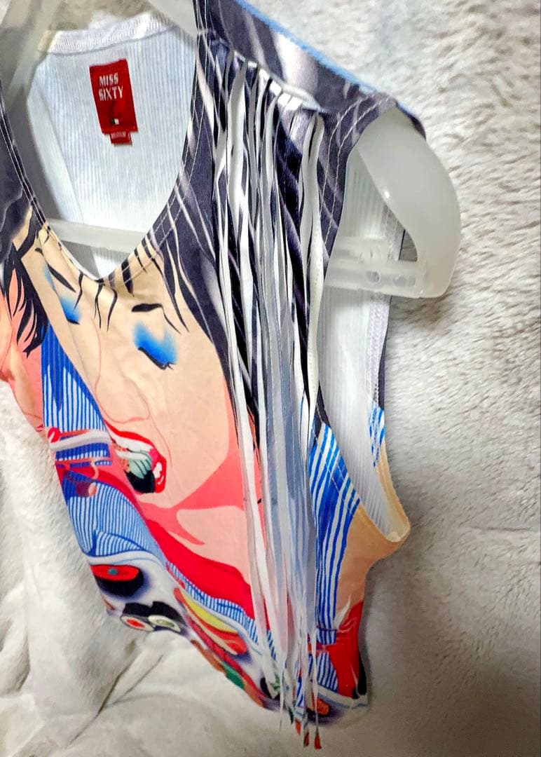 MISS SIXTY Sushi タンクトップ フリンジトップス