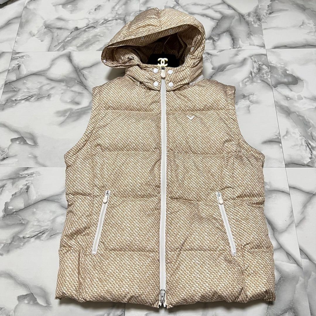 【極美品】キャロウェイ　ダウンジャケット　ベスト　多機能　リアルファー　LL