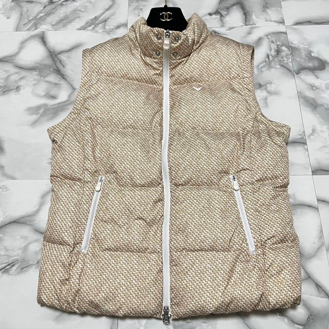 【極美品】キャロウェイ　ダウンジャケット　ベスト　多機能　リアルファー　LL