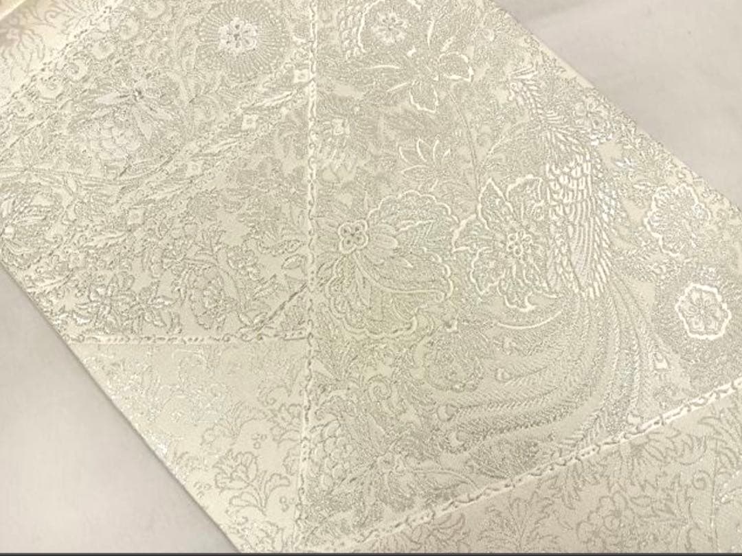 振袖 フルセット6点サイズM〜Ｌ駒刺繍　立波吉祥花文　暈し染め　金銀彩　正絹