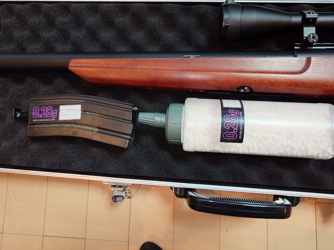 東京マルイ　VSR-10 Gスペック　木製ストック変更　付属品多数