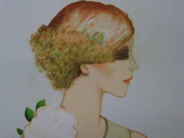 カシニョール 、【LOUISE】、日本未発売、希少画集画、新品高級額・額装付