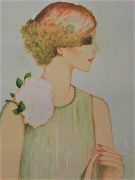 カシニョール 、【LOUISE】、日本未発売、希少画集画、新品高級額・額装付