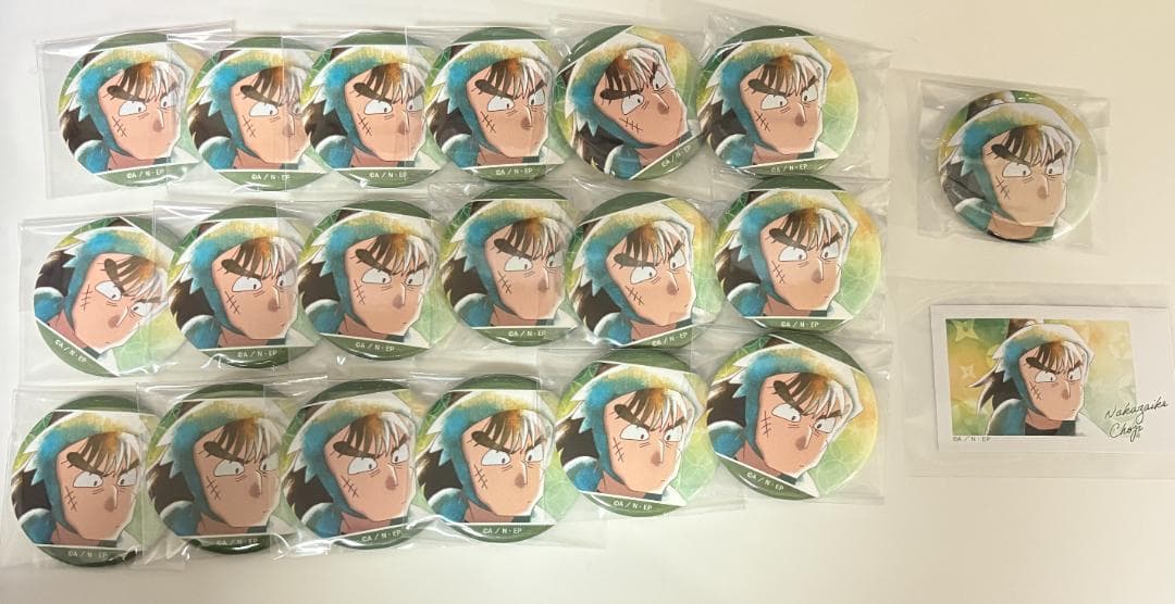 忍たま乱太郎 中在家長次 缶バッジ イラストカード