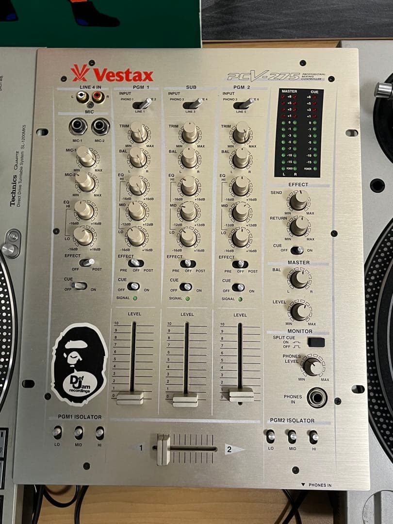 DJ機材 Technics SL-1200MK3D, 5 VESTAX PVC-275