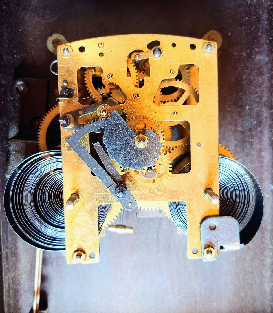 〈完動・美品〉精工舎　21日巻　宮型ゼンマイ振り子掛け時計　ボンボン時計　古時計