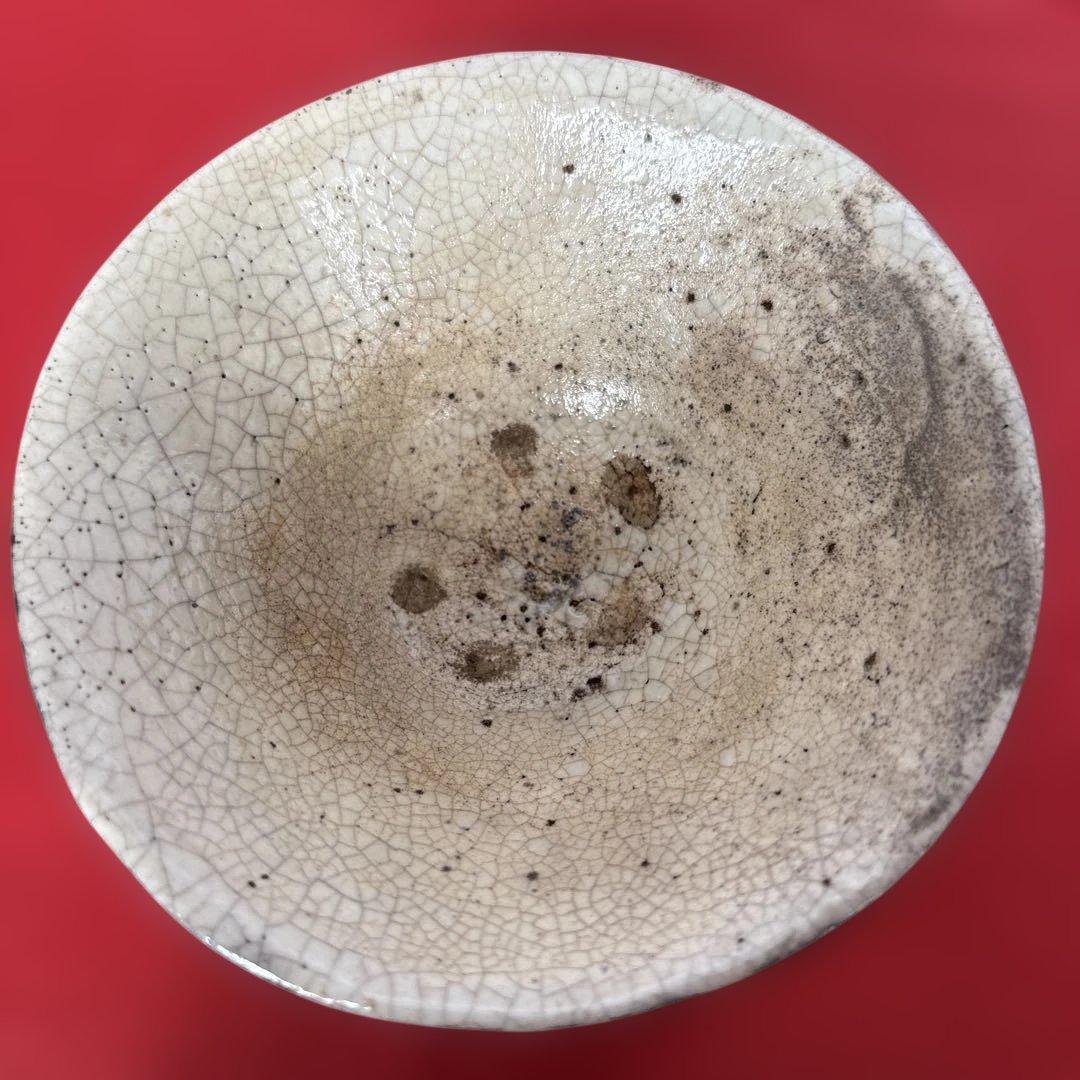 古志野　時代物　平茶碗