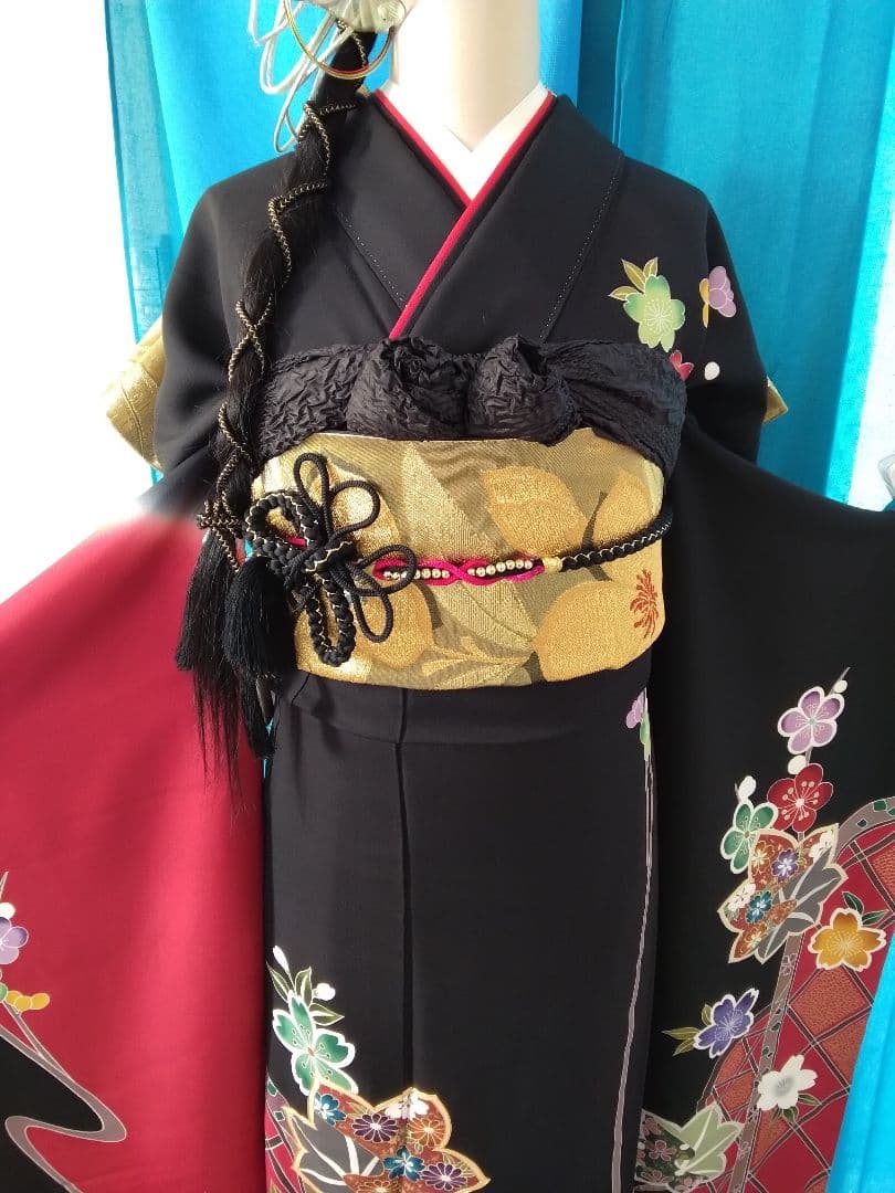 振袖フルセット、正絹振袖成人式、重ね衿、帯揚げ帯締め、西陣袋帯、長襦袢