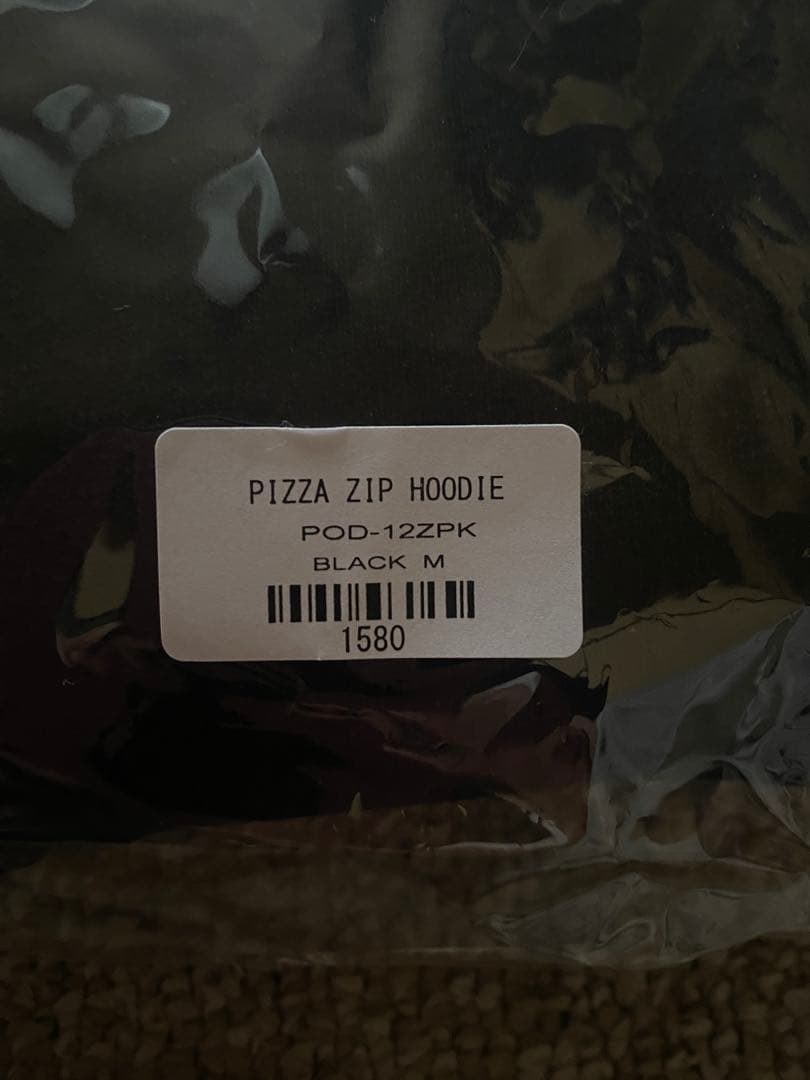 PIZZA OF DEATH HOODIE ブラック M