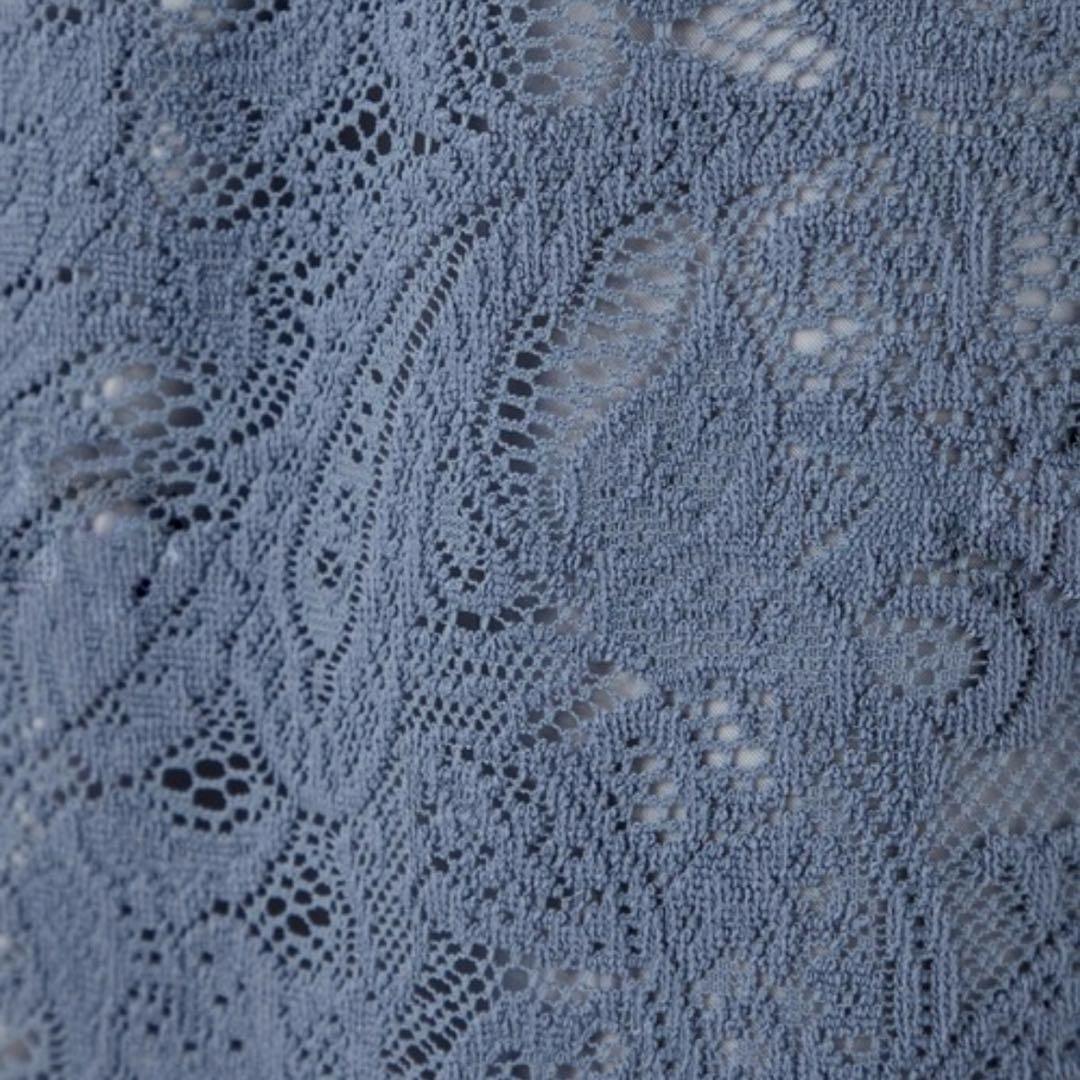 【大きいサイズ】エメ　ペイズリー柄レース袖付きタイトパーティードレス　XL