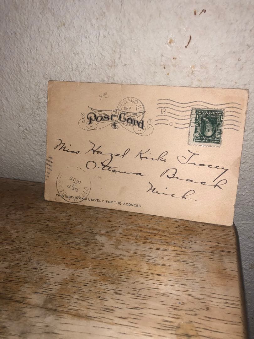 アンティーク　スカル　髑髏　骸骨　ポストカード　ビンテージ　死神　骨董　レトロ