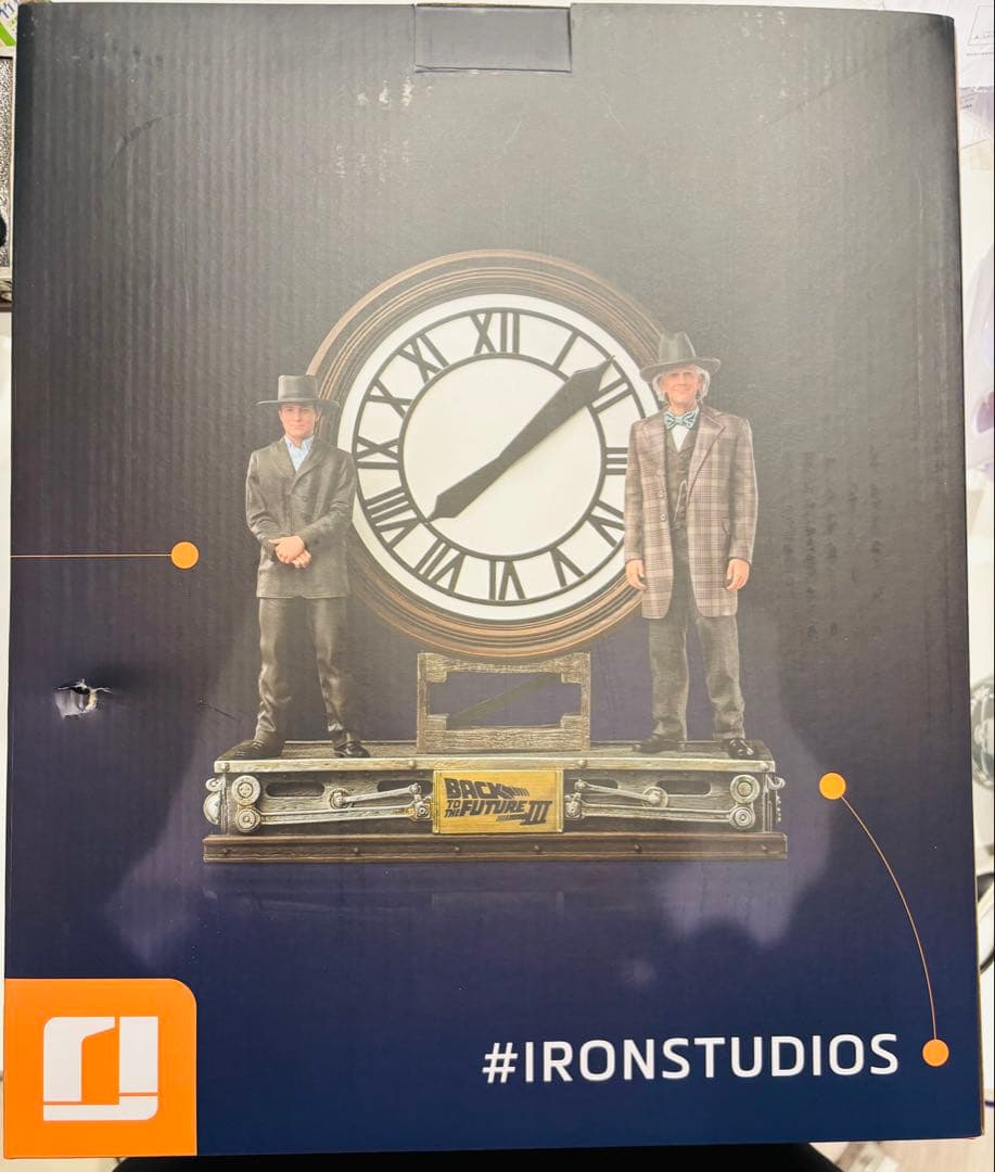 【希少】アイアンスタジオ バックトゥザフューチャー フィギュア 時計台