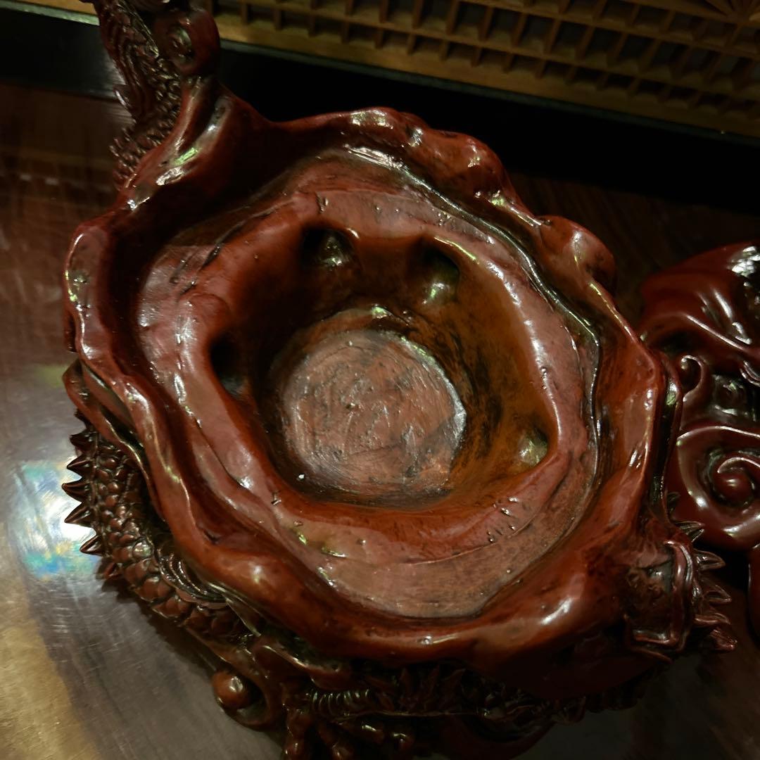 龍の香炉　五本爪　縁起物 龍神　風水　珠掴龍五爪龍