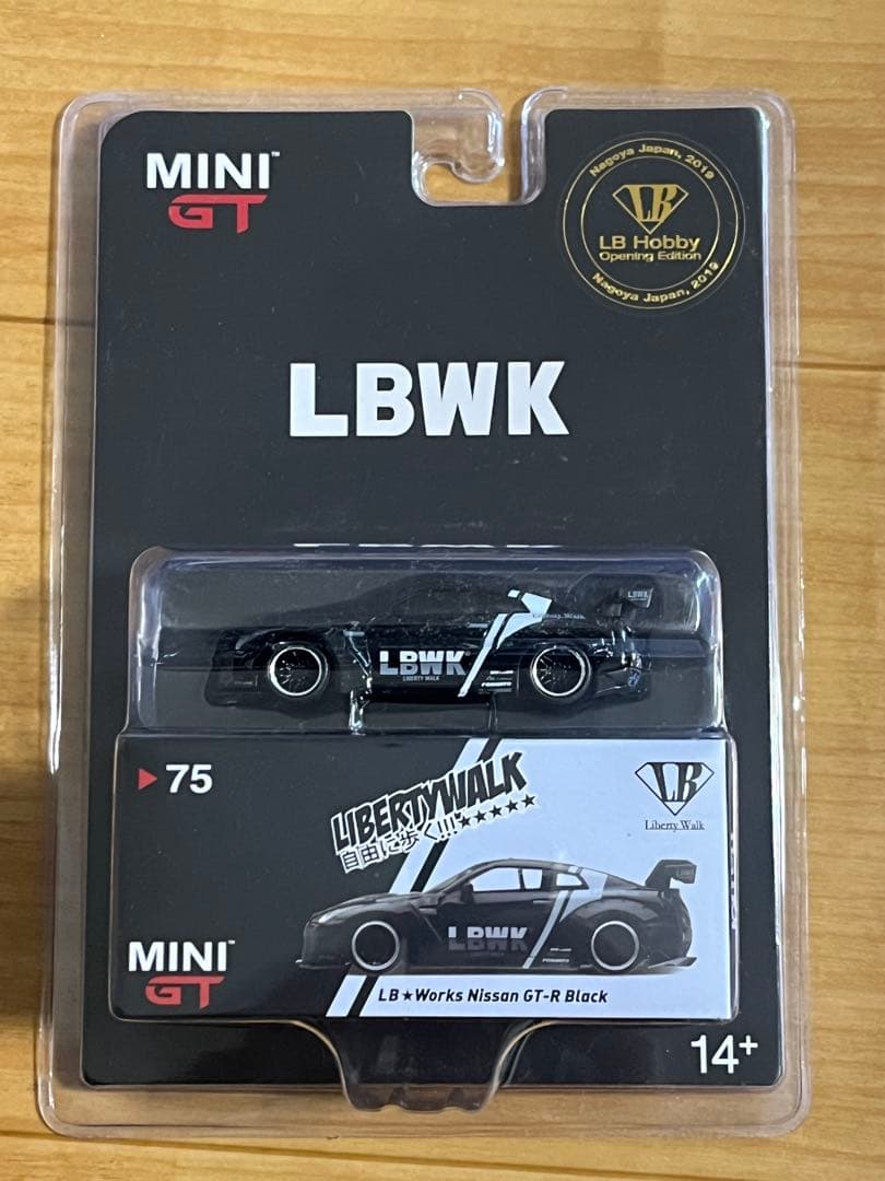 ミニカー MINIGT No 75 LB WORKS GTR Black