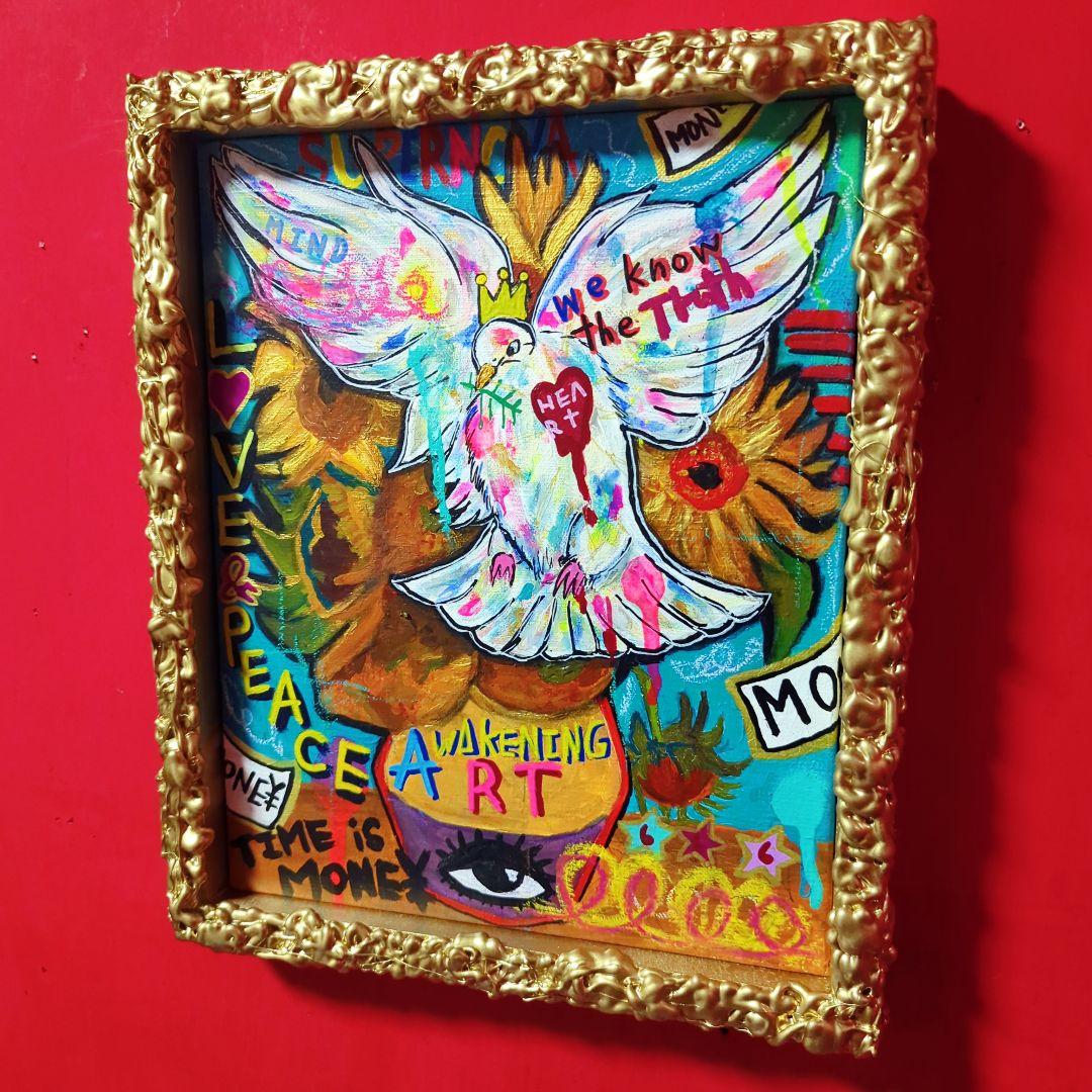 【F3号/手作り額縁入】Symbol of PEACE-平和の象徴-