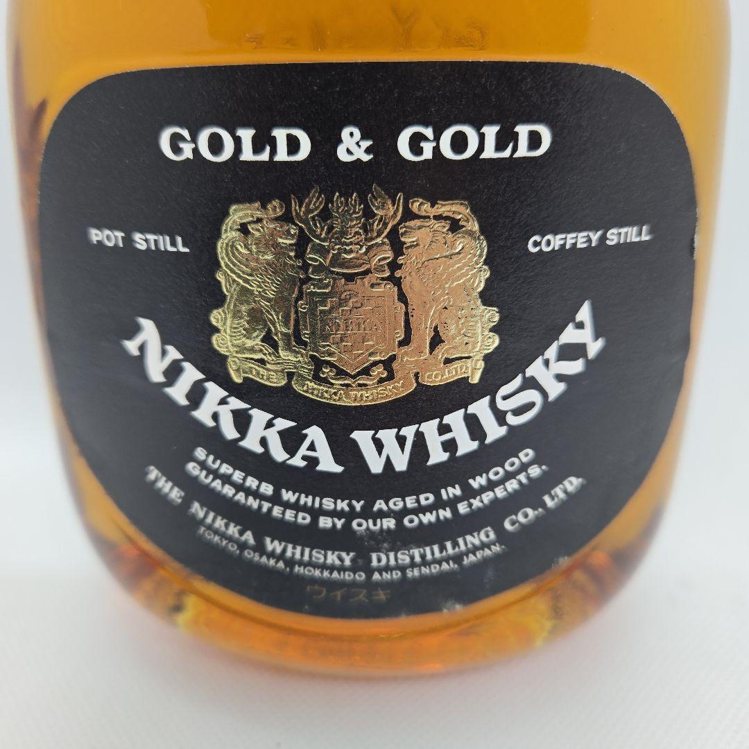 ニッカ ウイスキー　GOLD&GOLD　G&G　金属製　鎧/兜/侍 750ml