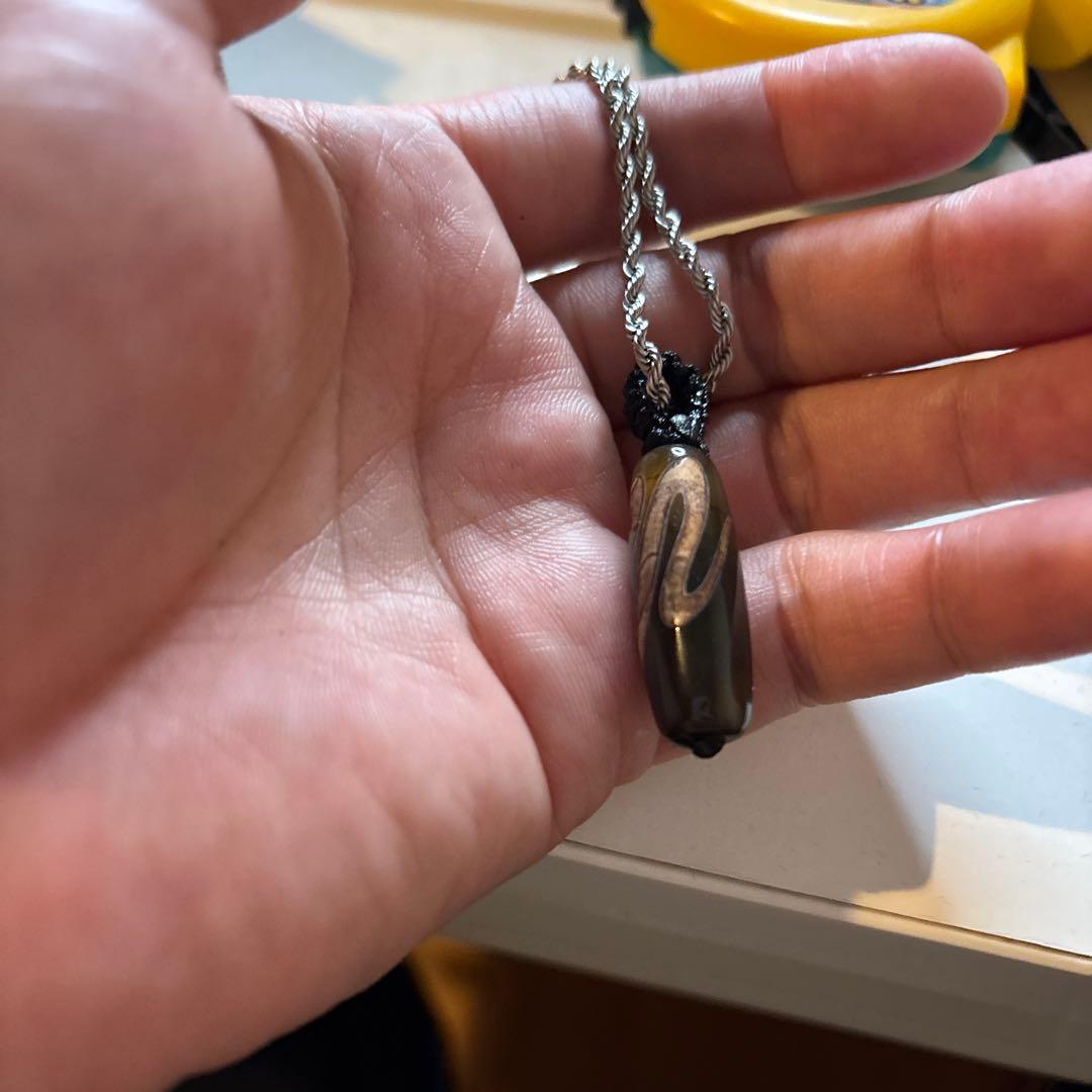 キキララさん専用　白蛇龍紋天珠たん！珍しい！