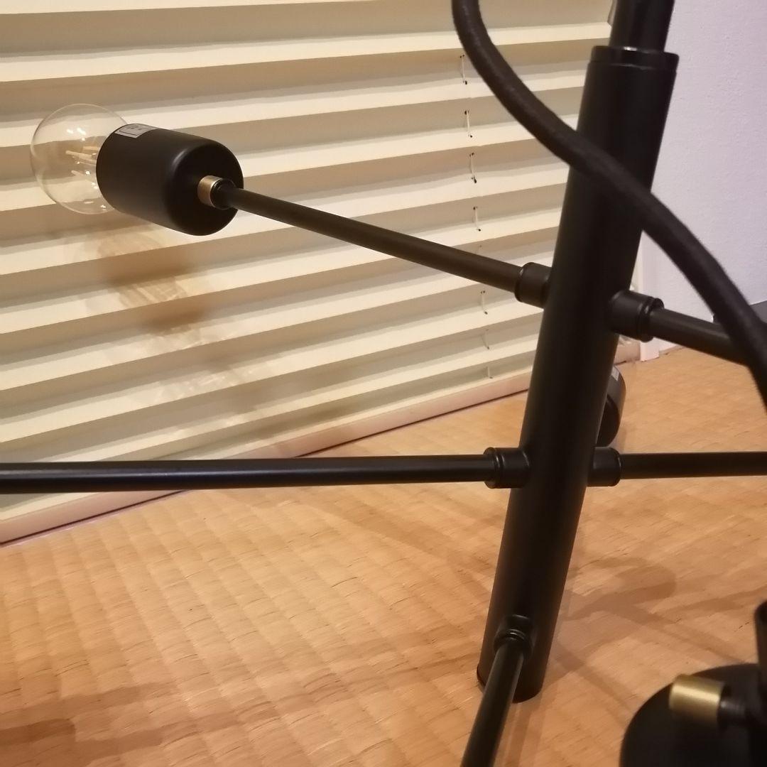 美品 LED電球6個付き ニトリブラックペンダントライト セイス 6灯