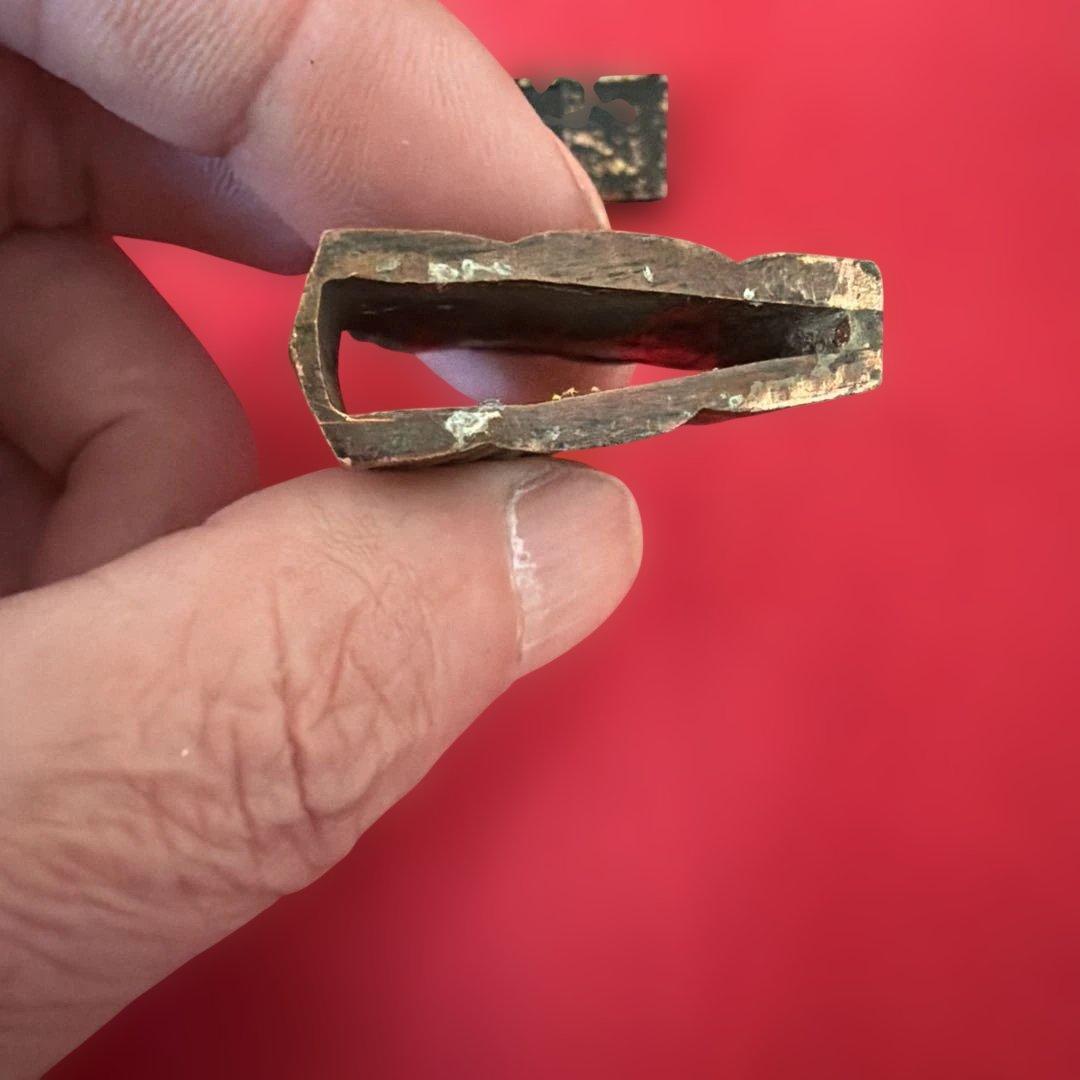 時代 古道具　鉄地 丸形 武具 刀装具