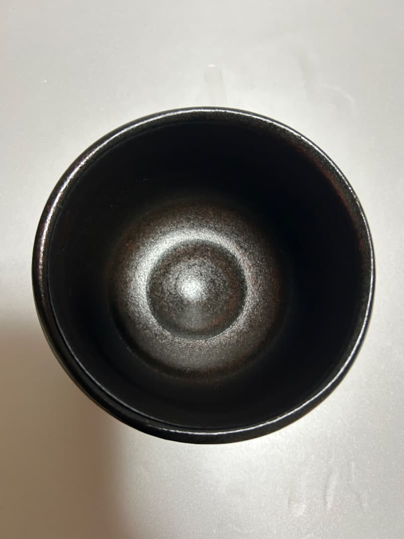 黒織部茶盌 (加藤達次作) \"波\"