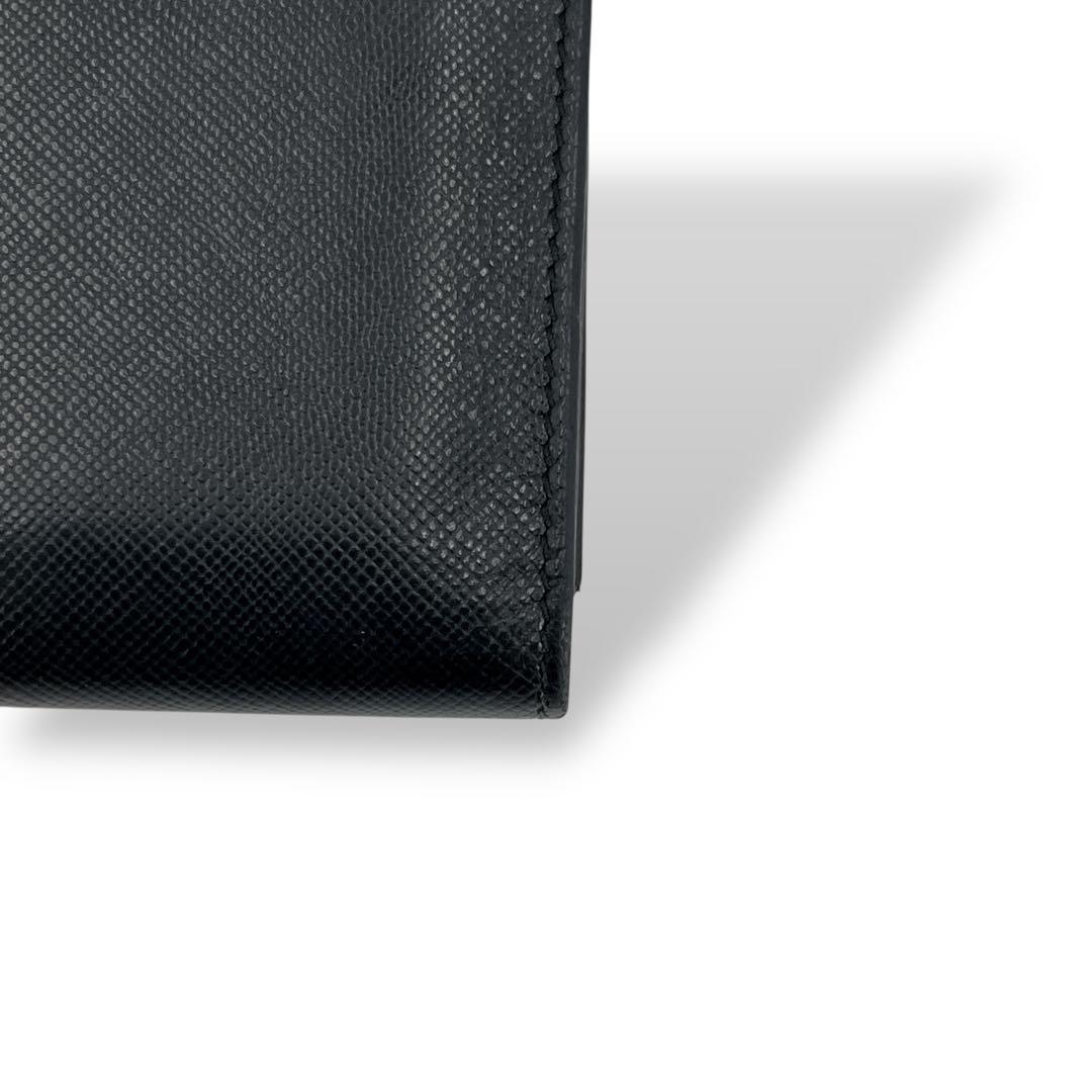 もち様　プラダ　三つ折り財布　コンパクトウォレット　三角ロゴ　サフィアーノレザー