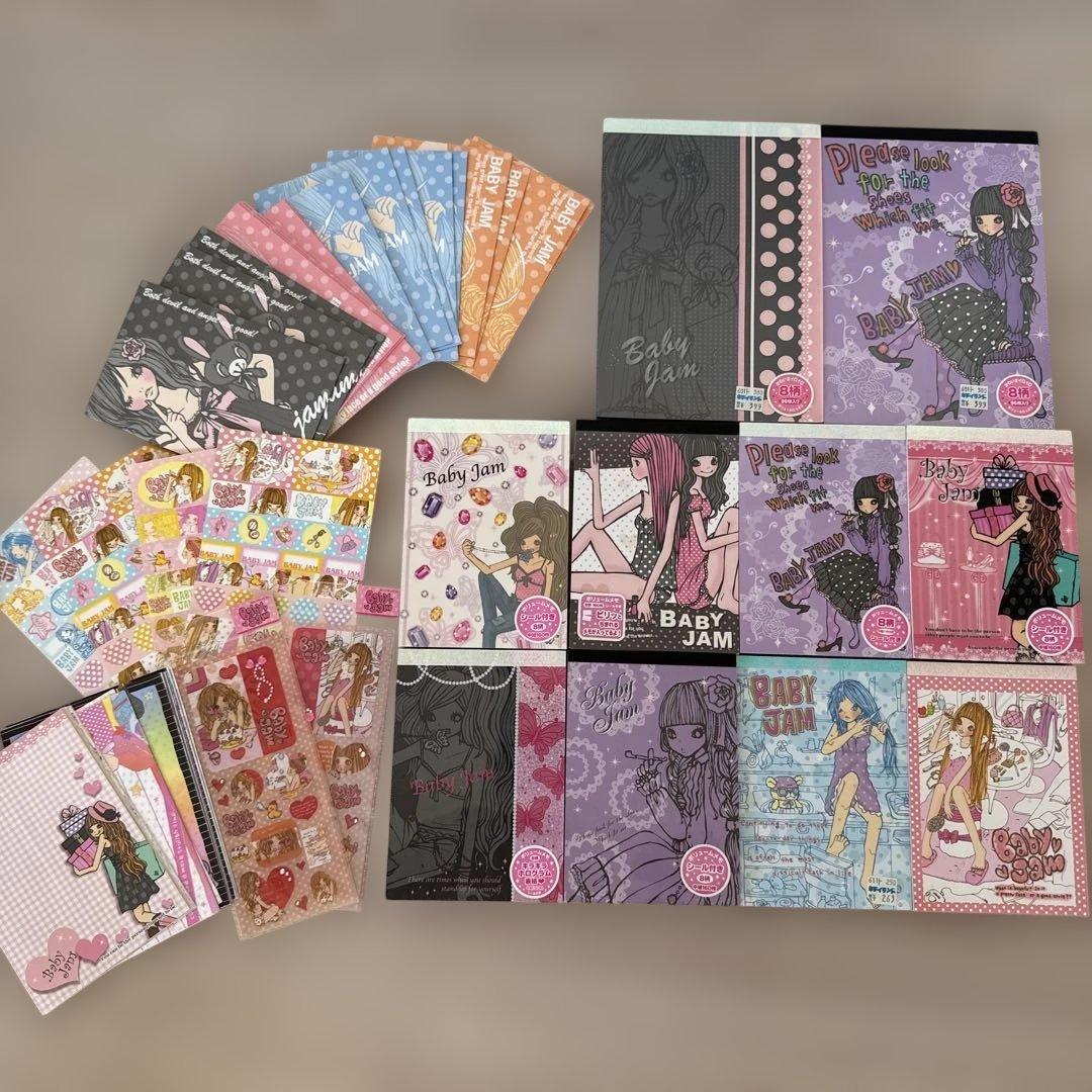 BABYJAM ボリューム メモ シール レターセット 平成レトロ
