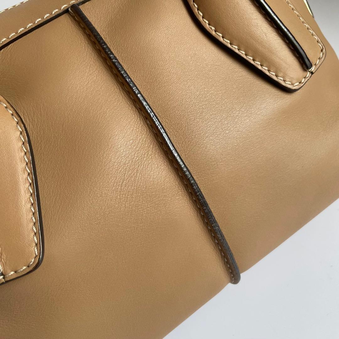 ✨️未使用保管✨️ TOD's ショルダーバッグ　ハンドバッグ 2way 茶色