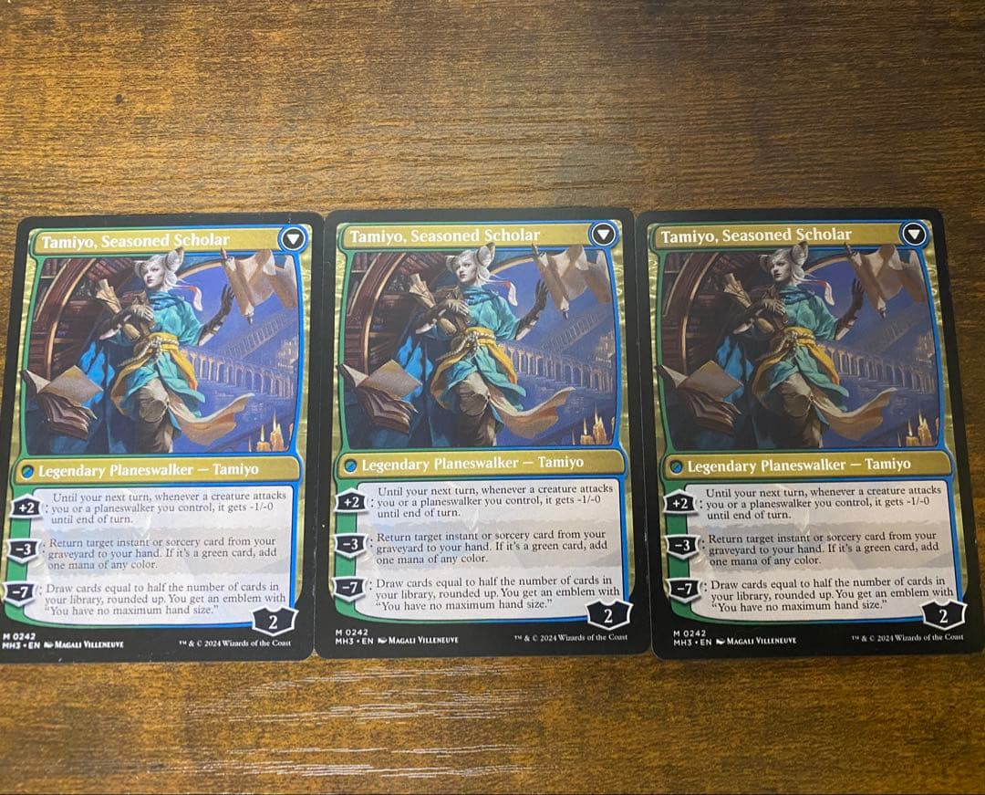 MTG 知りたがりの学徒、タミヨウ 英語 3枚