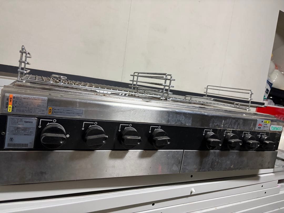 tanico 大型5バーナーグリル 焼き網付き