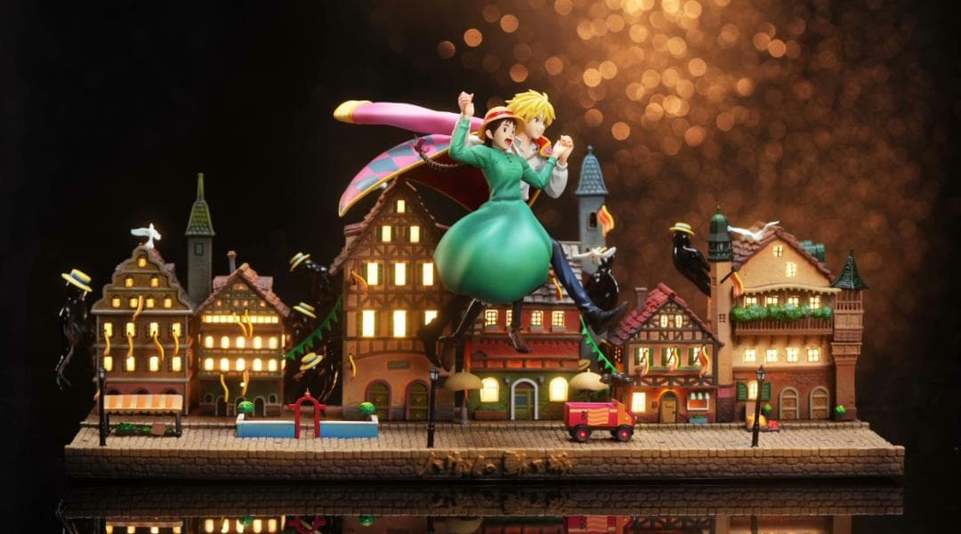 ハウルの動く城 ソフィー&ハウル 空を歩くシーン GK フィギュア 限定品