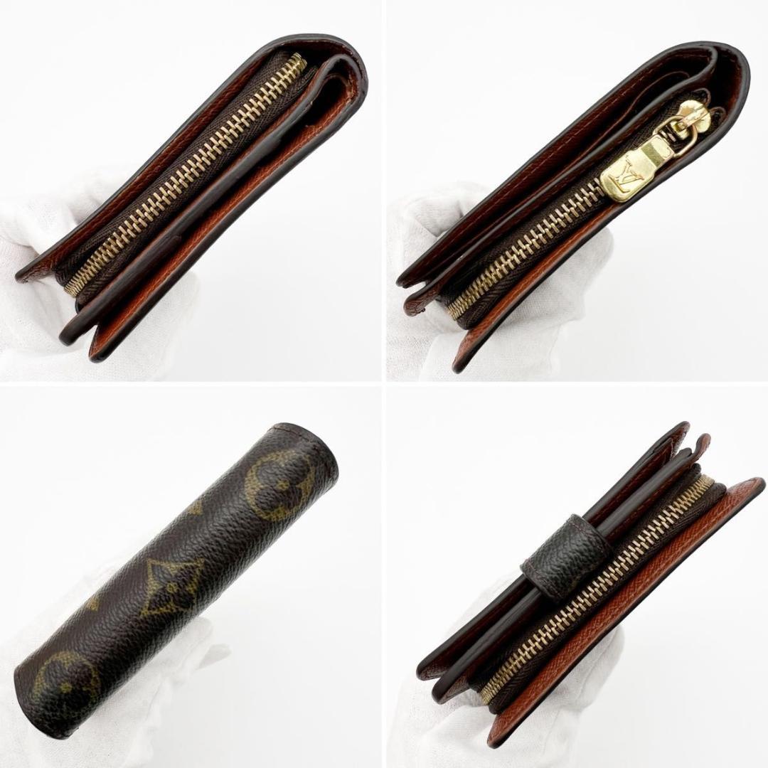 【美品】ヴィトン モノグラム コンパクトジップ 二つ折り 財布 M61667