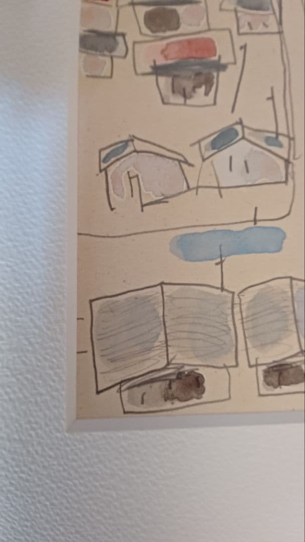 【希少・真作】串田孫一　水彩・鉛筆（紙）