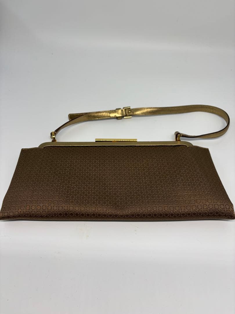 【極美品】フェラガモ ガンチーニ パーティバッグ ミニハンドバッグ