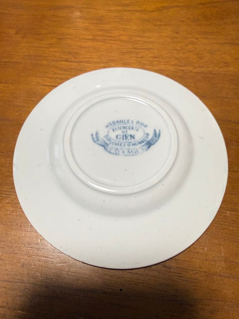 Gien ジアン　おままごとプレート　フランスアンティーク