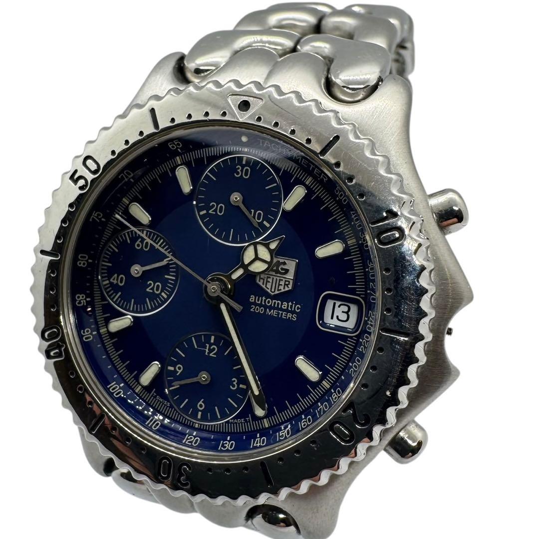 TAGHEUER タグホイヤー セルシリーズ 自動巻き クロノグラフ 竜頭欠品