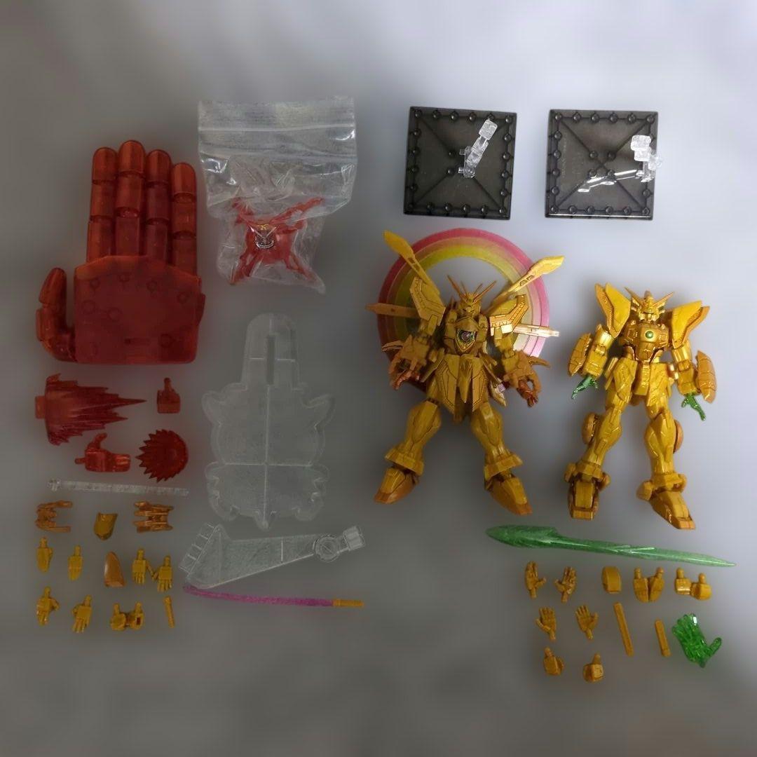 Gフレーム　ゴッドガンダム（明鏡止水）＆シャイニングガンダム（スーパーモード）