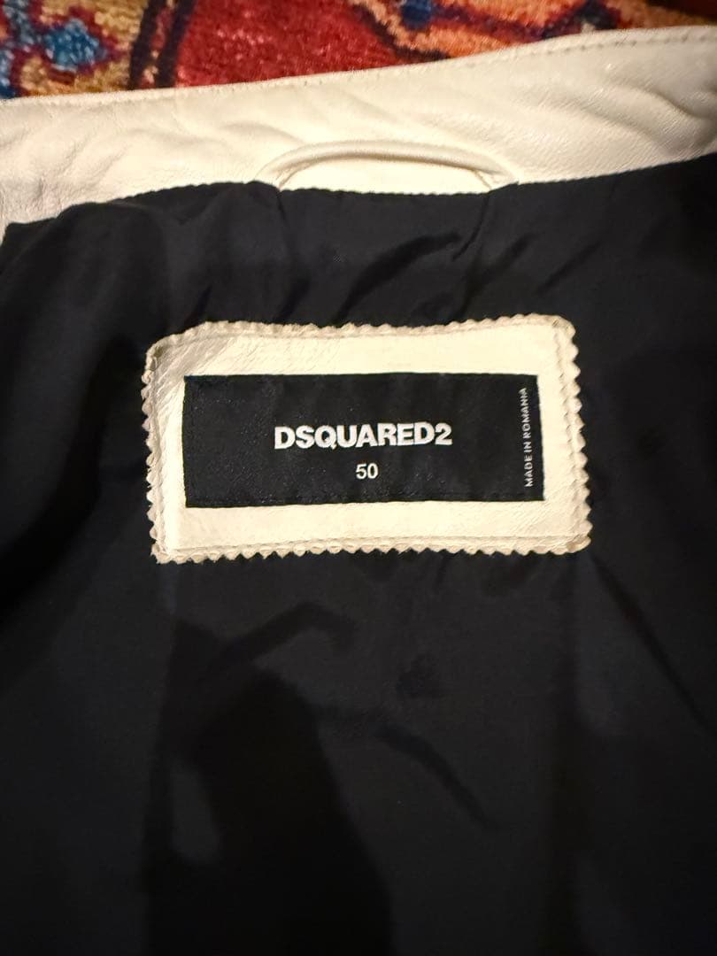 ディースクエアード レザージャケット　サイズ50