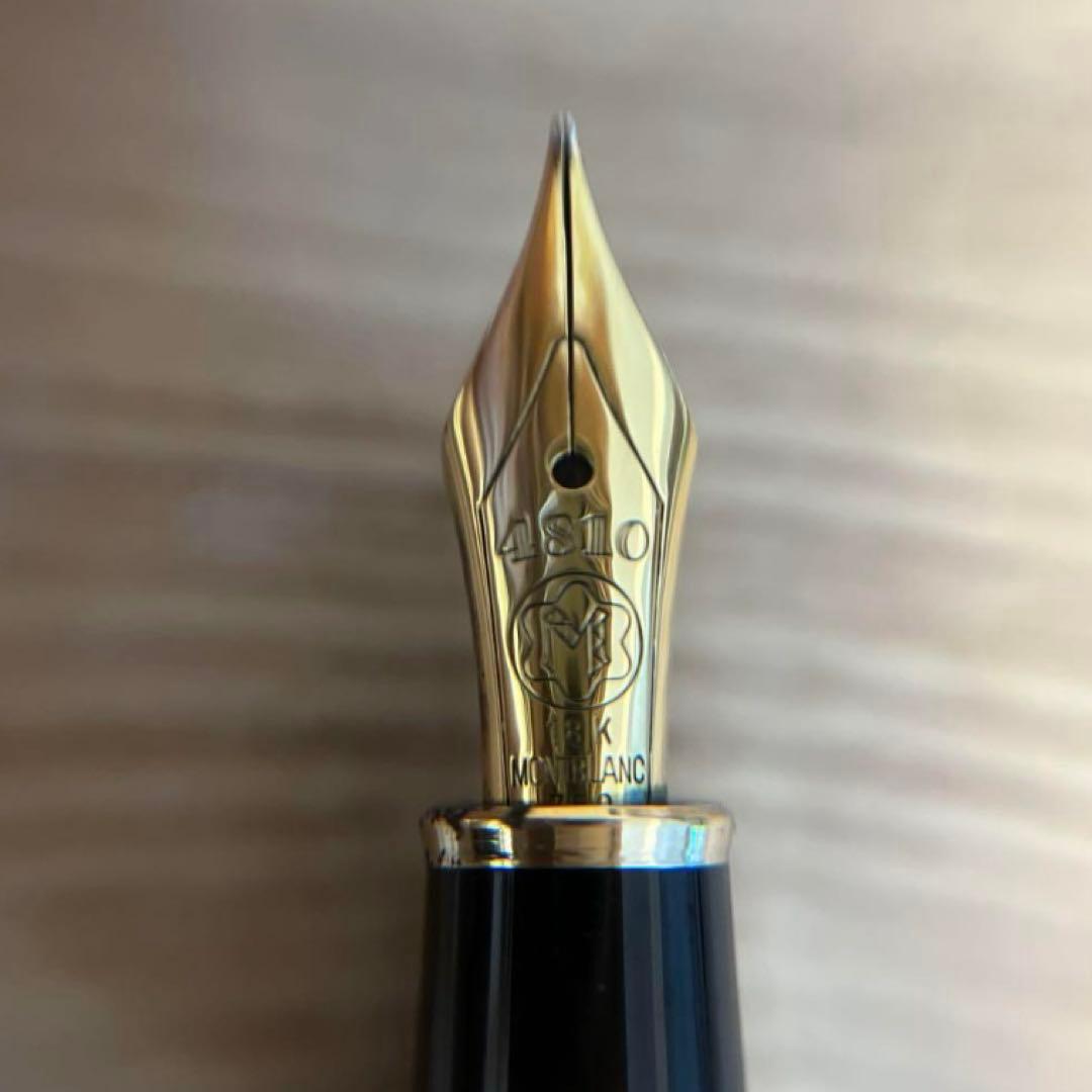 g*o様 モンブラン　万年筆　ゴールド　18k マイスターシュテュック　波柄　4