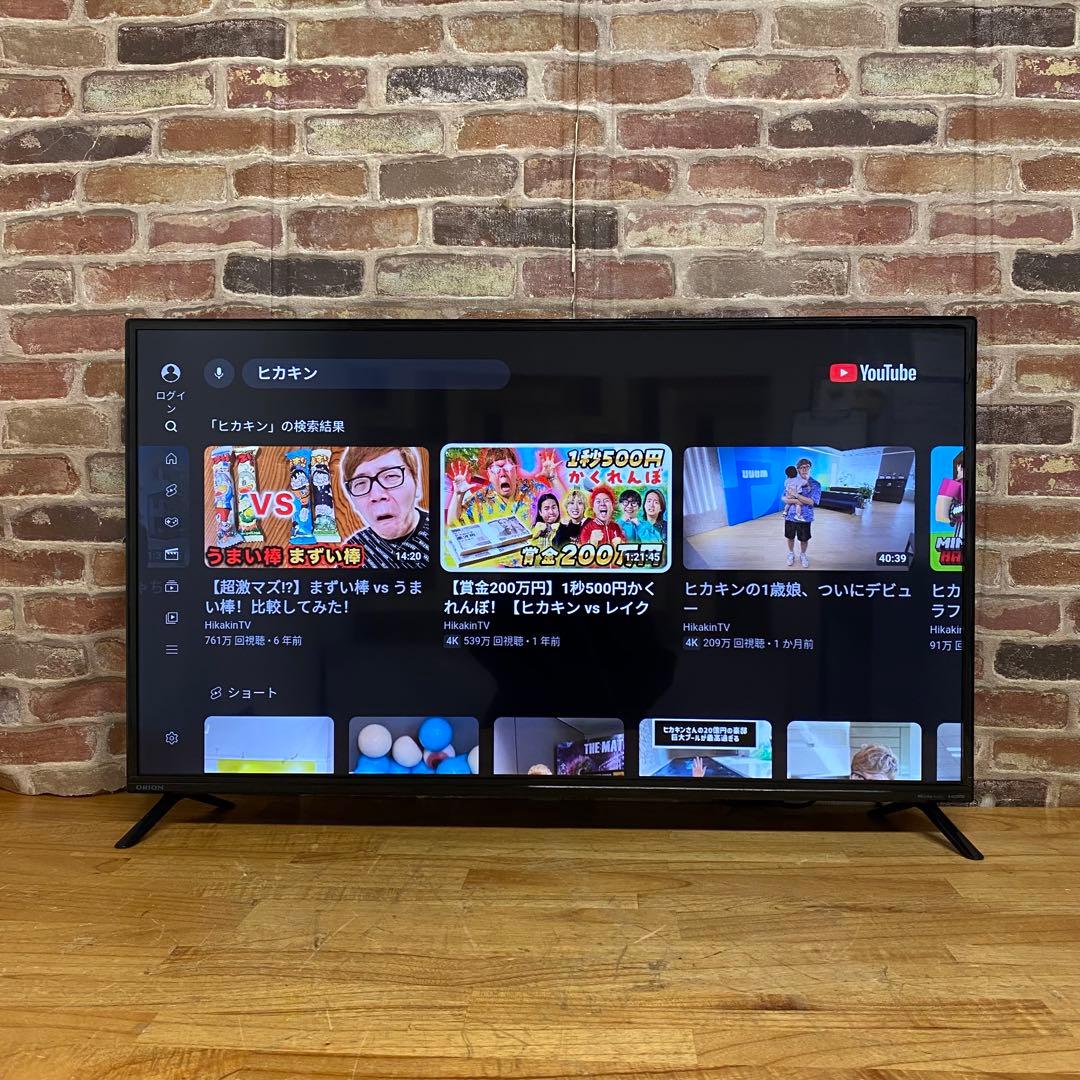 ORION 40インチ チューナーレス スマートテレビ SAFH421 アプリ○