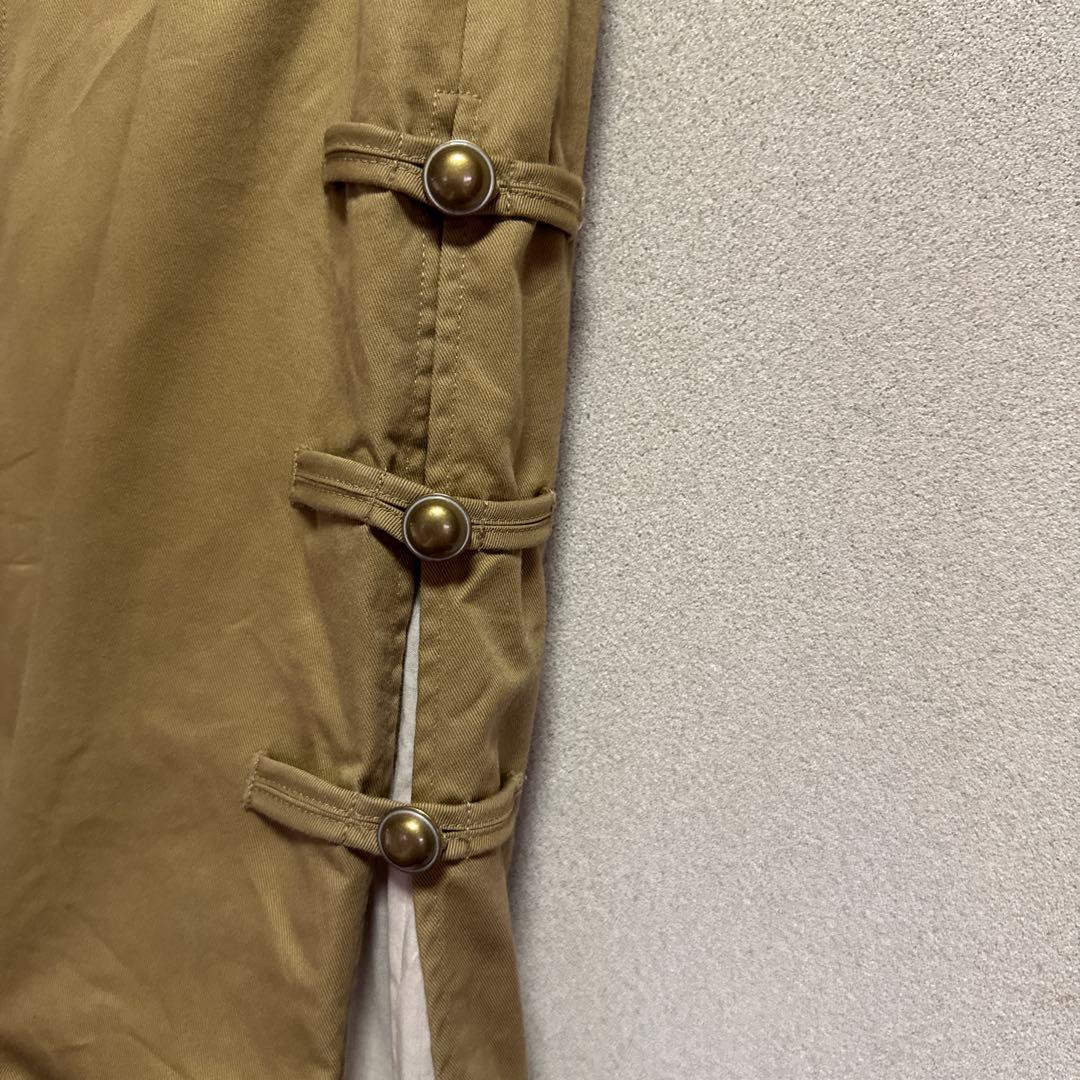 ピンクハウス ベージュ サイドボタン ガウチョパンツ