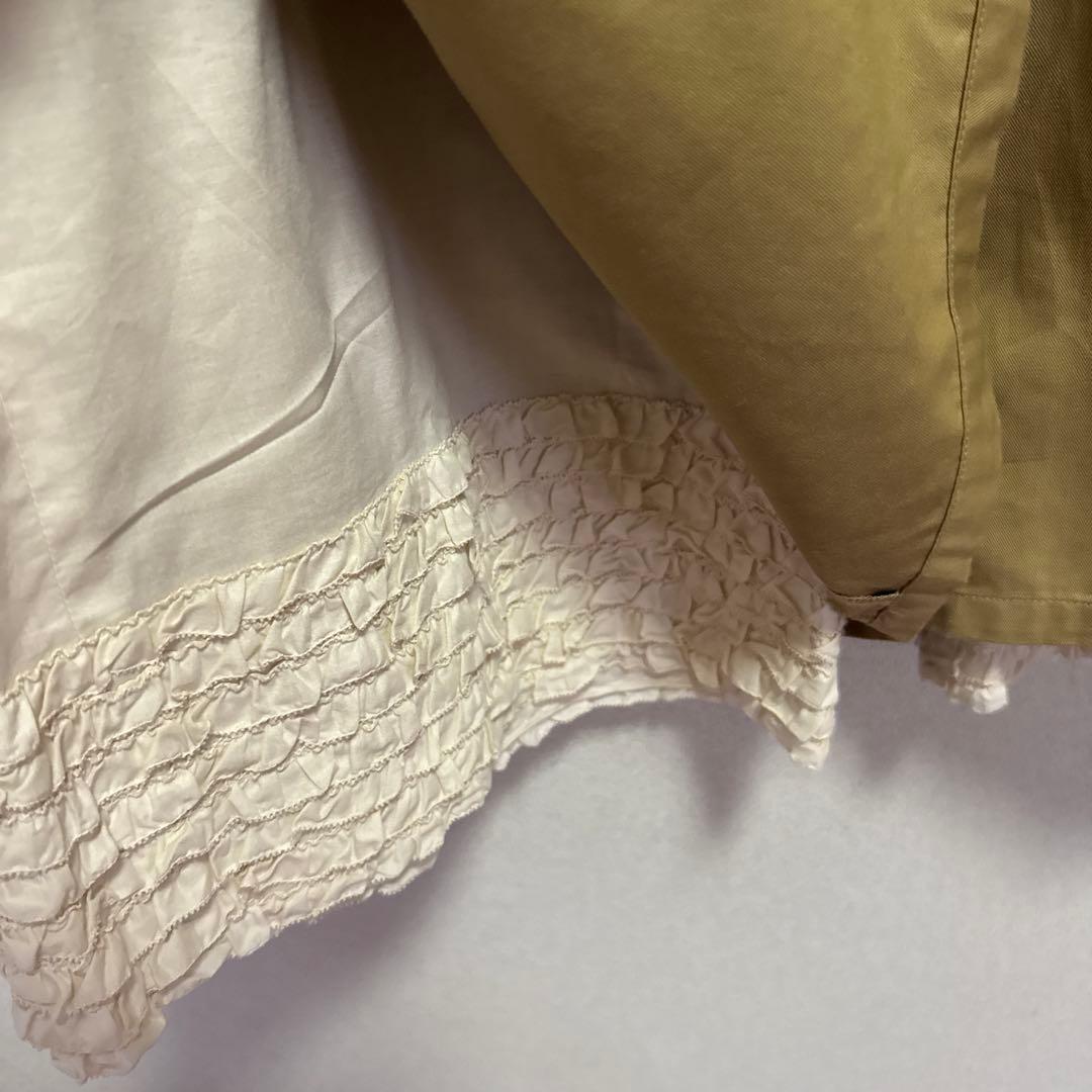 ピンクハウス ベージュ サイドボタン ガウチョパンツ