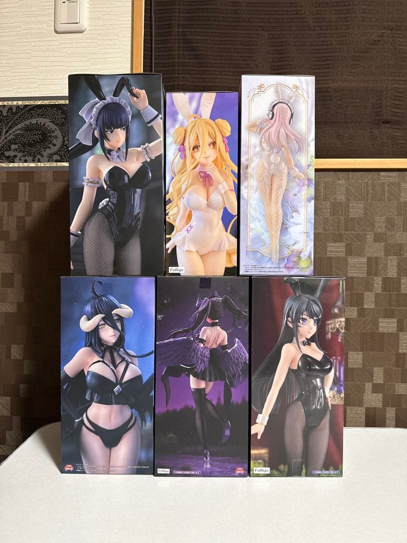 フィギュア　６点(星宮六喰　時崎狂三　アルベド　ナーベラル　桜島麻衣　そに子)