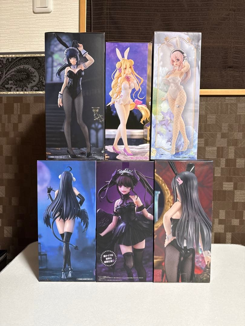 フィギュア　６点(星宮六喰　時崎狂三　アルベド　ナーベラル　桜島麻衣　そに子)